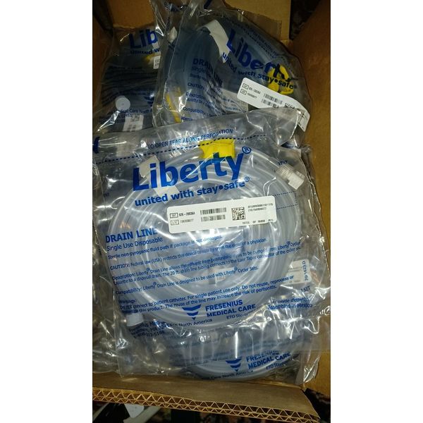 15 units Liberty Cycles Drain 20ft Line 026-20036A Sealed Fresenius Medical Care