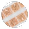 Nail art beads box, rose gold