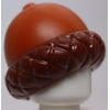 Lego Dark Orange Minifig Headgear Hat Acorn with Reddish Brown Cupule Pattern