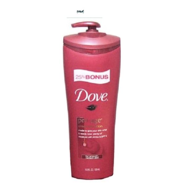 (1) Dove Pro Age Cream Oil Lotion with Ahas & Spf 5 16.9 Oz Original Formula USA