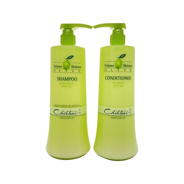 Chihtsai Volume Moisture Olive Shampoo & Conditioner Set (34 Fl.oz)