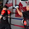 Ringside Gel Micro Boxing MMA Punch Mitts (Pair) , blue/black, Small