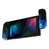 eXtremeRate DIY Shell Buttons for Nintendo Switch & Switch OLED, Blue Flame Patterned Custom Housing Case with Full Set Buttons for Joycon Controller [Shell Only, NOT Joycon]