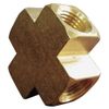 3/8" FNPT Brass Cross