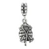 Sterling Silver Oxidized Life Jacket Puffy Vest Life Preserver Dangle Bead Charm