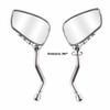 Chrome Skeleton Hand Motorcycle Rearview Side Mirrors For 150cc 125cc Scooter US
