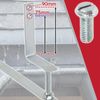 SPARES2GO Gutter Rise & Fall Bracket Universal Galvanised Steel Adjustable Fascia Support Kit