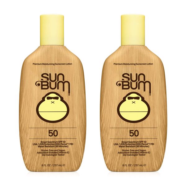 Sun Bum Moisturizing pjoxs Sunscreen Lotion, SPF 50 (2 Pack)