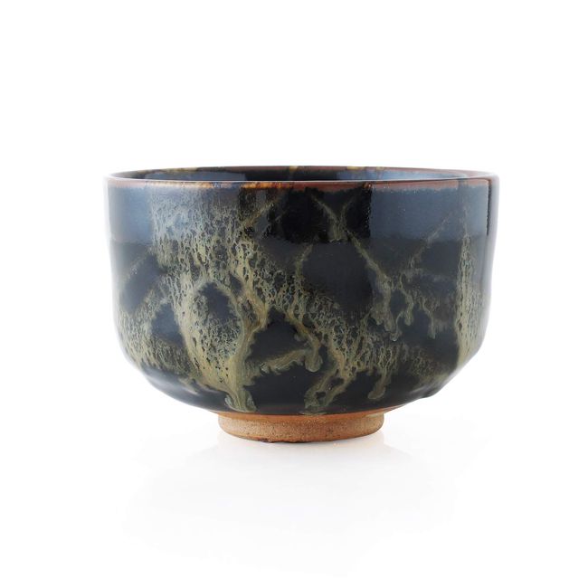 Matcha bowl: 有田焼 Webbing 天目 Breeze, Notebook Matcha Bowl (CC) Japanese Powdered Green Tea Porcelain Bowl Pottery/Size (cm) φ 12x8/No: 771197