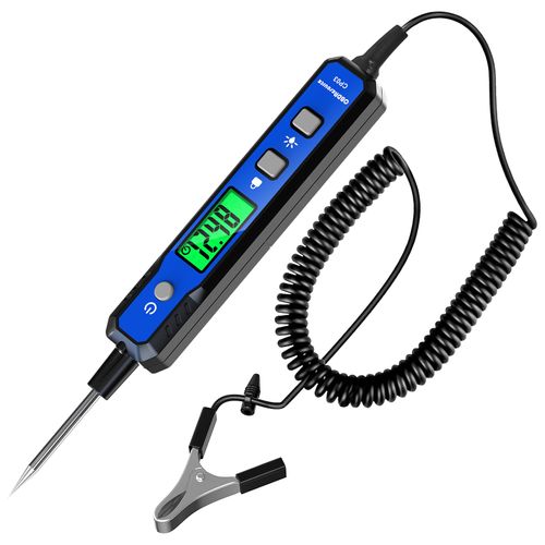 OBDResource Smart Automotive Test Light 0.8V-100V Circuit Tester with Buzzer & Flashlight, DC Voltage Tester for Car Fuse, Polarity, Resistance and Continuity Test, Wire Diagnostics, Battery Analysis