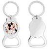 Mickey Mouse Inspired Bottle Opener Keychain Round
