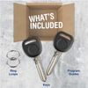 2 Replacement For GM B111 Transponder Ignition Key Uncut Blade With Chip