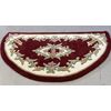 Red Half Moon Design 69cm x 137cm Wool Rugs