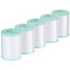 Brother 5 Pack EBTPE 90-Weight Embroidery Thread, White