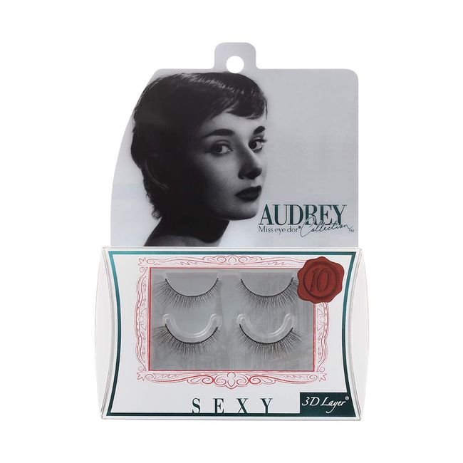 AUDREY COLLECTION Audrey Collection Eyelash SEXY 10mm False Eyelashes Black 2 Pairs