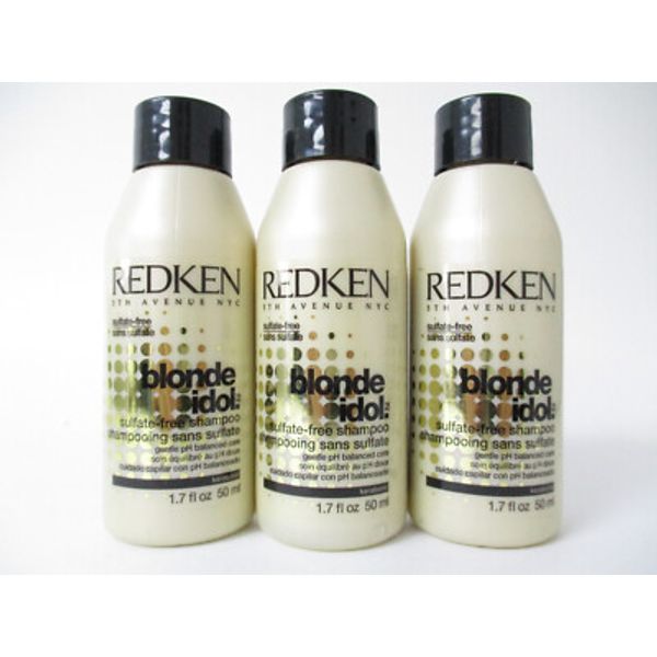 Redken Blonde Idol Sulfate Free Shampoo 1.7 oz Pack of 3