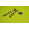Brass #14 Phillips Flat Head Wood Screw x 2.50" Length, 10 Pcs