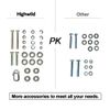 Highwild Target Mounting Kit AR500 Gong Targets Hanging Chain (2 Set)