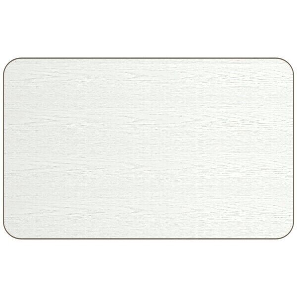 30" x 48" Rectangular Restaurant Table Top with White Birch Laminate Top Finish