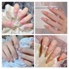 Doyime Nail Parts Cherry Blossom Nail Deco Parts 3D Sakura Petals Thin Cute Sequins Nail Art Nail Decor Parts