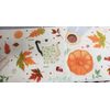 Extra Long Cushioned Bath Memory Foam Mat Runner(16"x47")FALL,PUMPKINS & LEAVES
