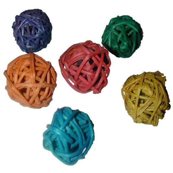Super Bird Creations Mini Munch Balls Bird Toy, 24-Pack
