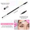 2 Piece Angled Eyebrow Brush, Eye Brow Tint Brush Flat with Angled Tip Eyeshadow Brushes Eye Makeup Brush