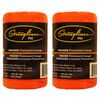 Stringliner 35159 Mason’s Line Replacement Rolls – 1/4 Lb. #18 Construction Replacement Roll Braided Orange 250'. (2 Pack)