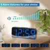 Peakeep Small Digital Alarm Clock Plug in for Bedrooms Bedside, Tiny Electric...
