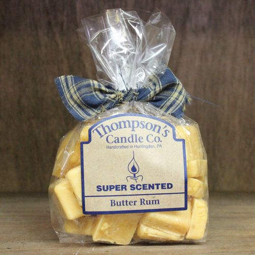 Thompson's Candle Co Super Scented Butter Rum Wax Crumbles, 6 Ounces, Yellow, Paraffin Wax