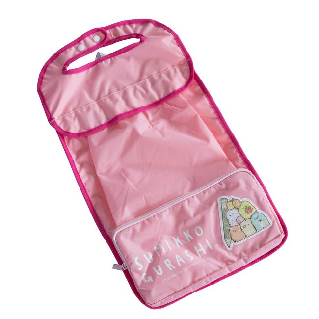 Hirasho T-RSFC-01 Sumikko Gurashi Land Self Wrap Cover with Storage Pockets, Pink, Large