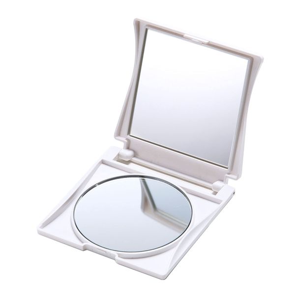 Yamamura Y-700 Double-Sided Compact Mirror, White