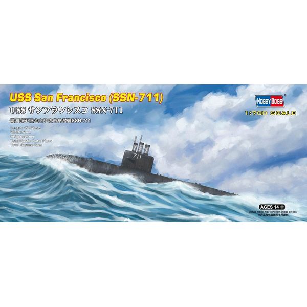 Hobbyboss 1:700 Scale USS San Francisco SSN-711 Assembly Authentic Kit