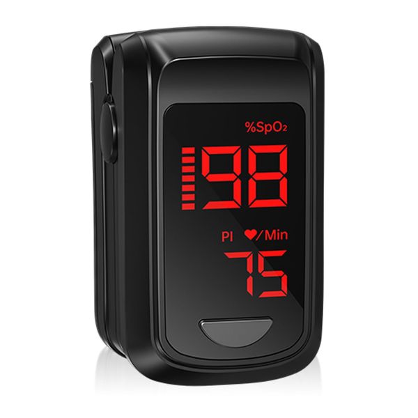 Oxygen Finger Monitor Blood Oxygen Saturation,HOLFENRY Fingertip Pulse Oximeter Sats Monitor with LED Display for Adults, Children, Elder Checking SpO2 Heart rate PI at Home, Outdoor Sport Use