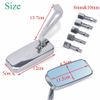 8/10mm Chrome Rectangle Motorcycle Rearview Mirrors For Harley Softail Sportster