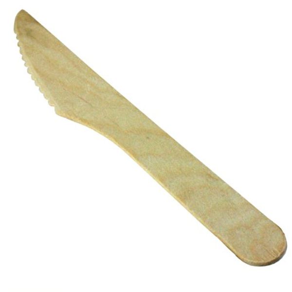 Birchwood Disposable Knives - Pack of 100 | Wooden Knives, Biodegradable Knives