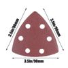 61Pcs 90mm Multi-Function Sanding Pad Triangular Sandpaper - Quick Release Blade Replacement, Case, Scraper, Blade, Sanding Pad, Sanding Paper