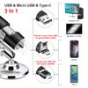USB Microscope Camera 40X-1000X Cainda Digital Microscope with Metal Stand & Carrying Case for Android Windows Linux Mac Portable Microscope Camera for Kids Students Adults