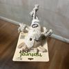 Natural Pet Cow  Dog Toy Interactive With Squeaker & Rope  14"