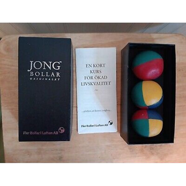 JONG BOLLAR 3 Juggling Balls Sweden Fler Bollar i AB W/Box Free Gift W/Purch