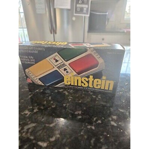 Vintage EINSTEIN Handheld Tabletop Electronic Matching Game With Box Untested