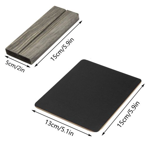 8pcs Mini Chalkboard Signs, (13 X 15cm) Double Sided Blackboard with Wooden Base, Table Numbers Display Chalk Board, Small Chalk Boards for Weddings, Schools, Parties and Other Event Decorations