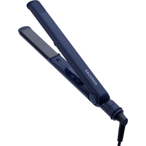 SALONIA SL-004SNV Hair Straightening Iron, Navy, 0.9 inches (24 mm), Iron, Appliances, Beauty, Appliances, Hair Care, Max 482°F (230°C), Professional Grade