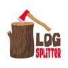 CafePress Log Splitter Round 4" MDF Holiday Ornament