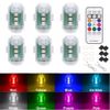 6X Wireless LED Strobe Lights Remote Control 8 Colors Rechargeable Warning Light