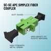 EMSECKO Fiber Optic Connector 5PCS (SC/APC Simplex) for Data Centre Switch Network System, SC APC Single Mode Simplex Patchcord Connection
