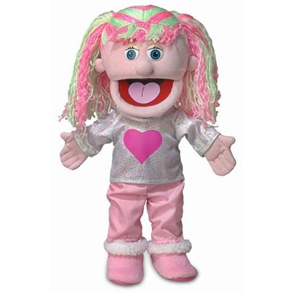 14" Kimmie, Pink Girl, Hand Puppet