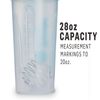 BlenderBottle Classic Shaker Bottle Perfect for Protein Shakes and Pre Workout, 28-Ounce, Clear/Black