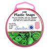 KAM Plastic Snaps: 25 x 12.4mm Sets: Green