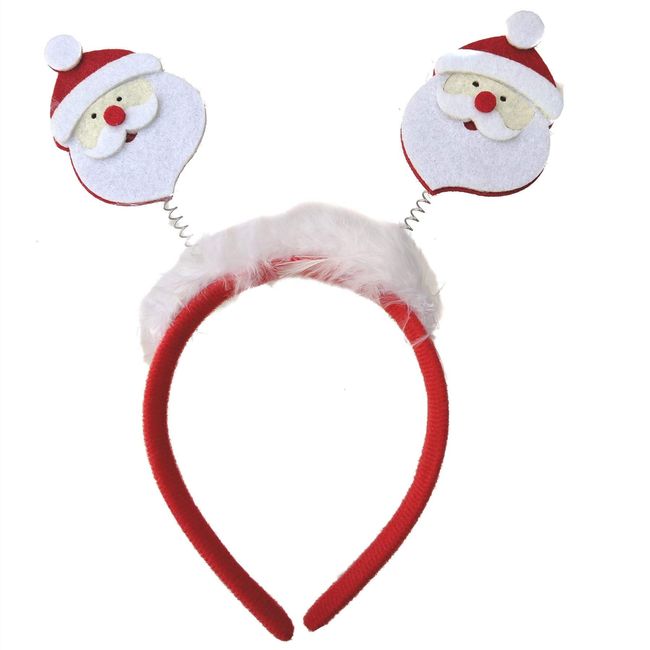 Felt Santa Christmas Deeley Bopper Headband Xmas Hairband for Women Girls by Glitz4Girlz